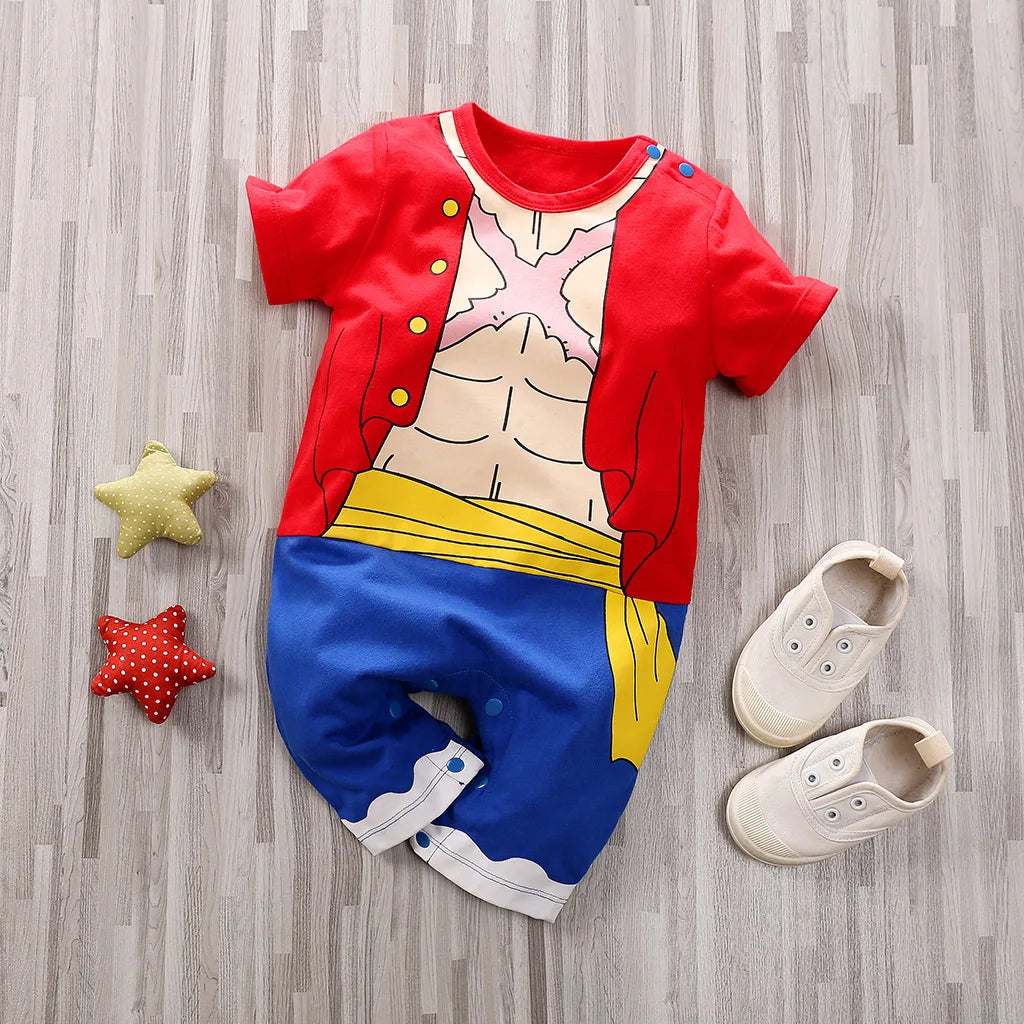 Baby Anime Cosplay Romper – Dragon & Demon Slayer (0-18M)
