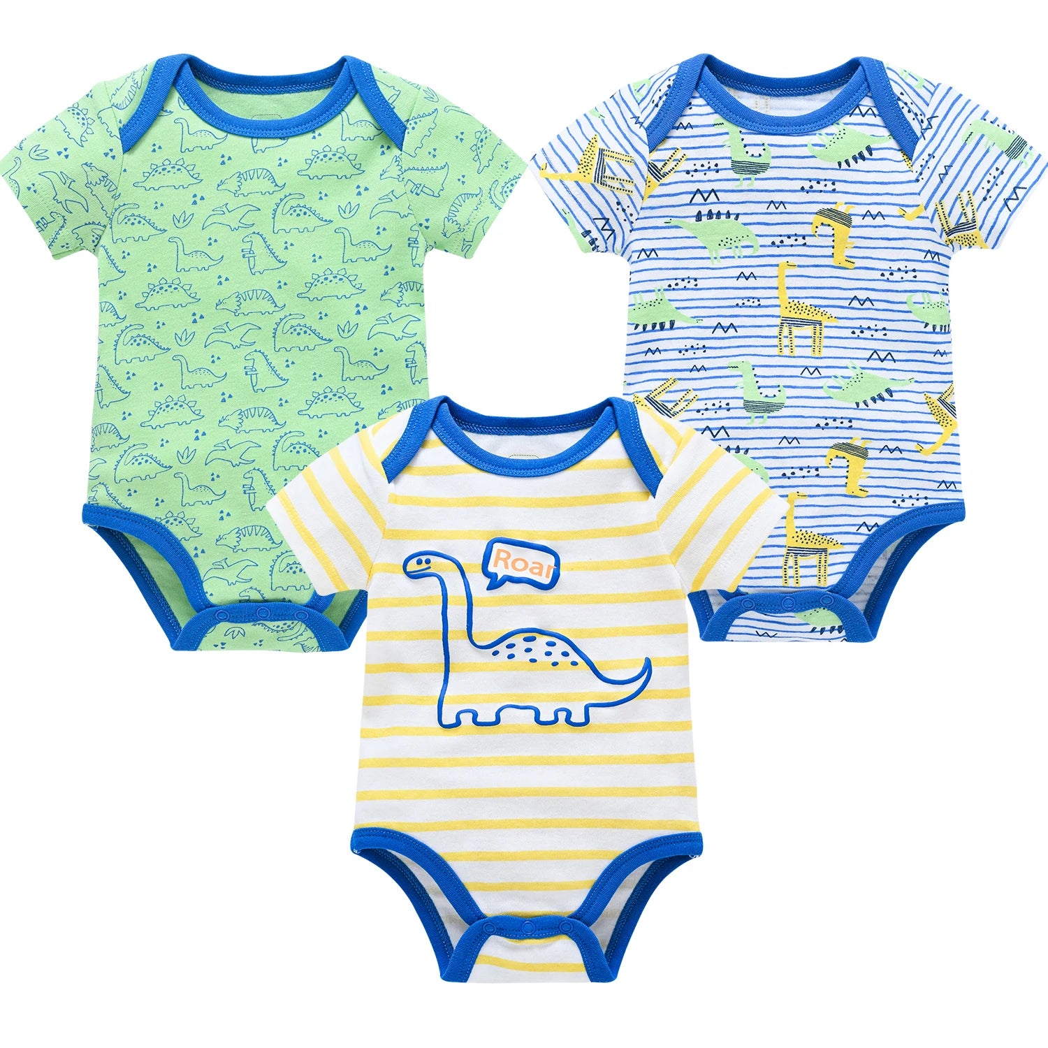 Baby Cotton Bodysuit Set (3 or 6 Pack)