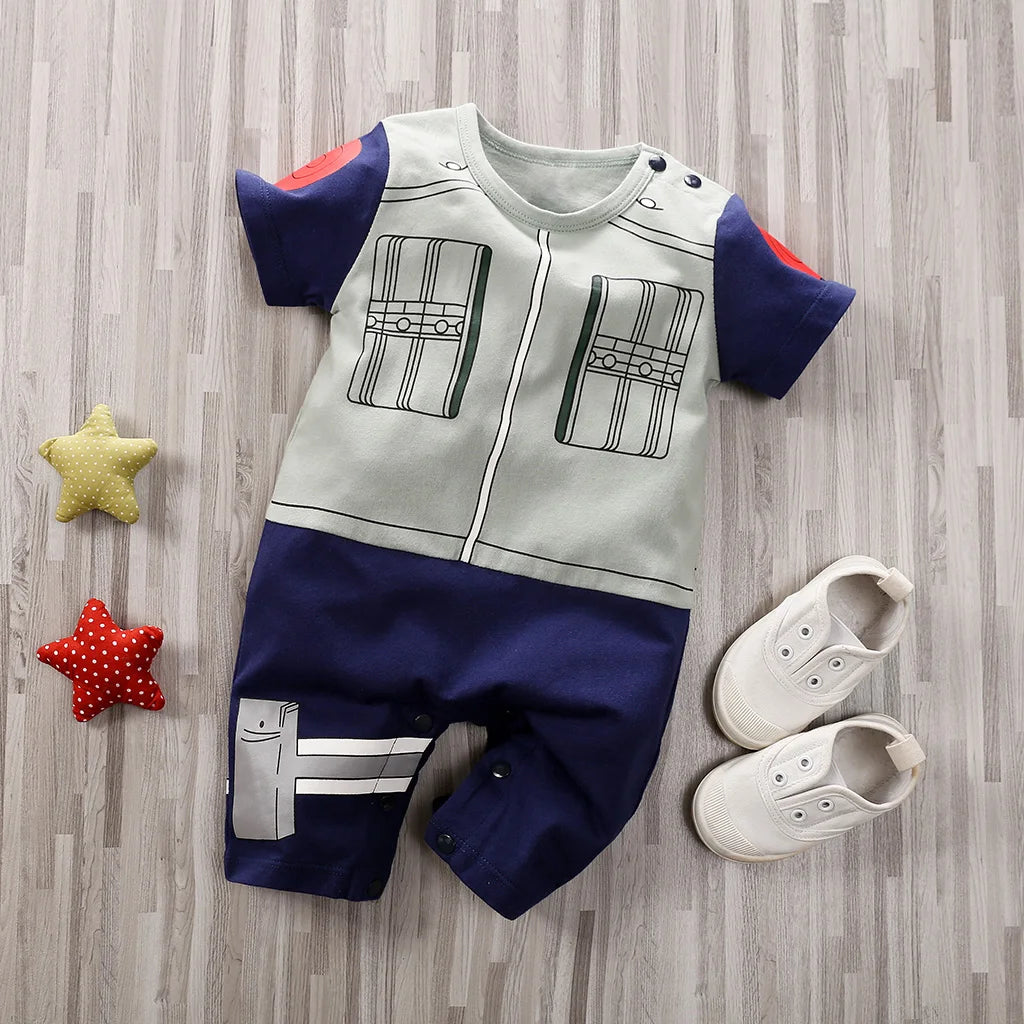 Baby Anime Cosplay Romper – Dragon & Demon Slayer (0-18M)