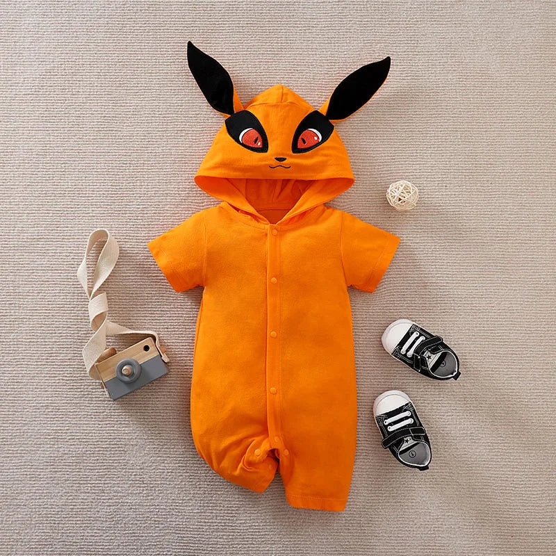 Baby Anime Cosplay Romper – Dragon & Demon Slayer (0-18M)