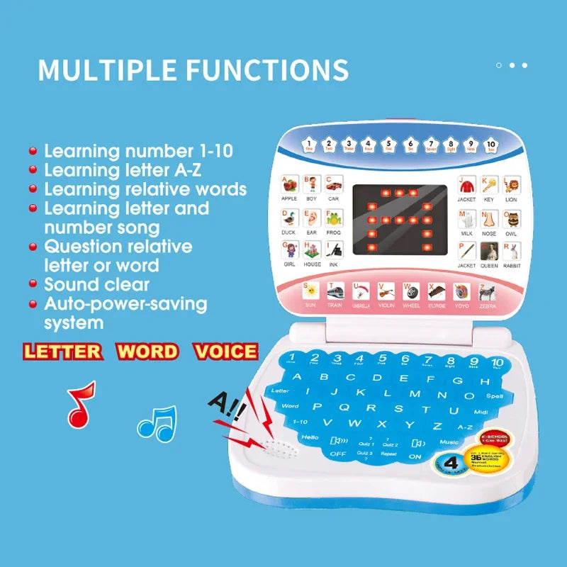 Kids Educational Laptop Toy – Interactive Learning Computer for Ages 3+