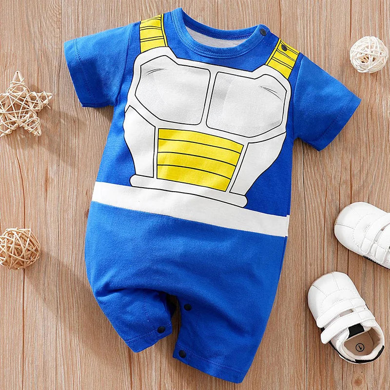 Baby Anime Cosplay Romper – Dragon & Demon Slayer (0-18M)