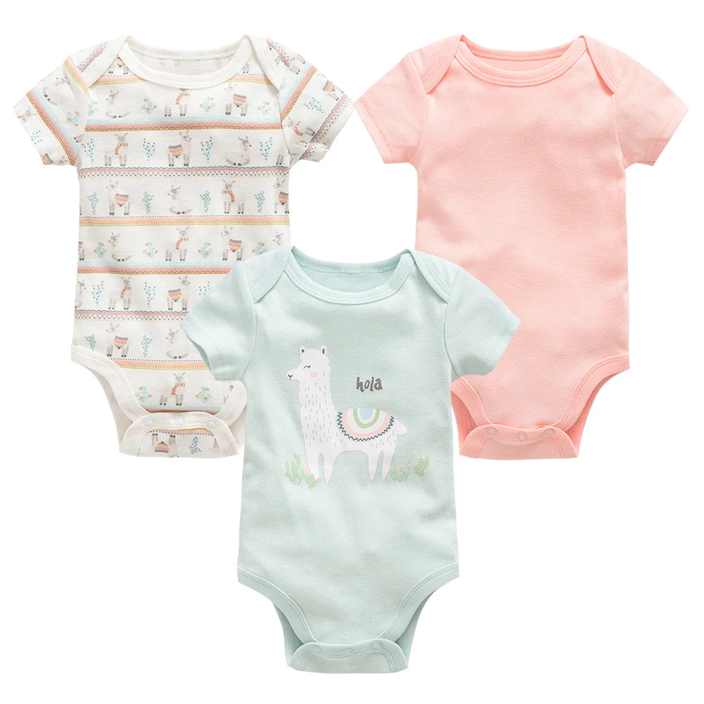 Baby Cotton Bodysuit Set (3 or 6 Pack)