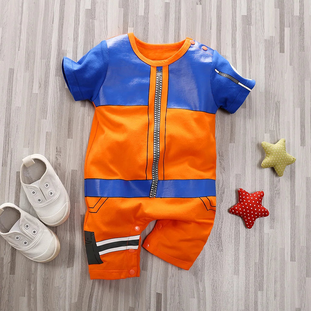 Baby Anime Cosplay Romper – Dragon & Demon Slayer (0-18M)